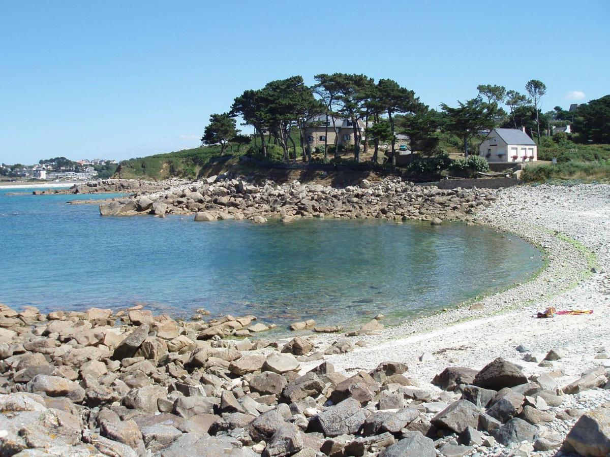 Maison 6 Pers Belle Vue Mer Piscine, Plage A 40 M Trévou-Tréguignec Exterior foto